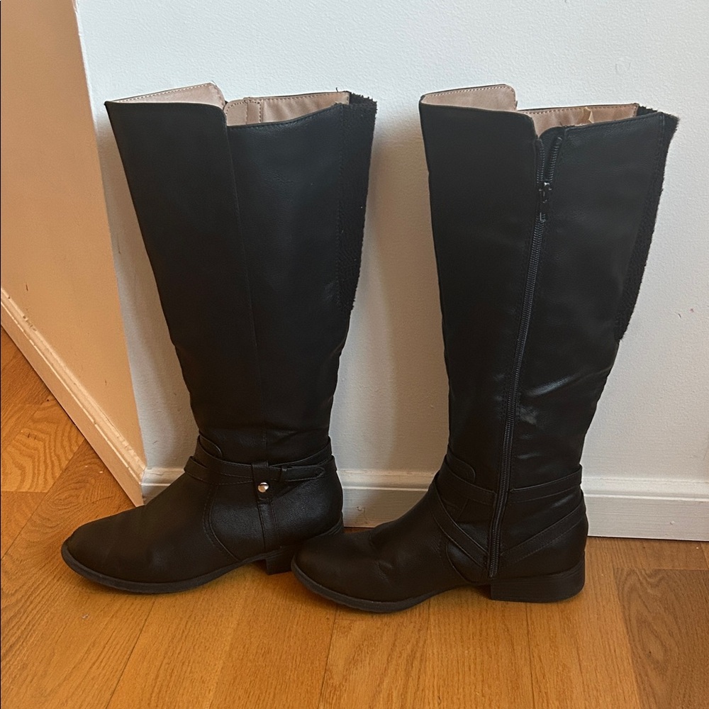 Lifestride Women's Black Knee-High Boots